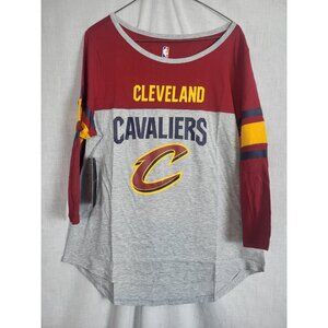 NBA Cleveland Cavaliers T-Shirt Women's XL Shirt Raglan Basketball NWT